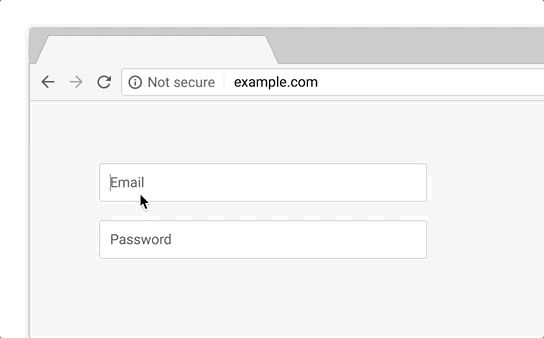 Google Chrome 70 の警告表示